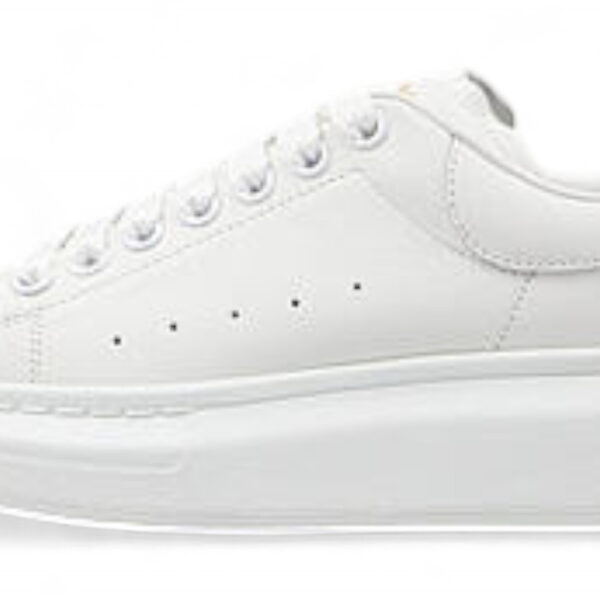 Alexander McQueen Oversized Sneaker – Triple White Leather