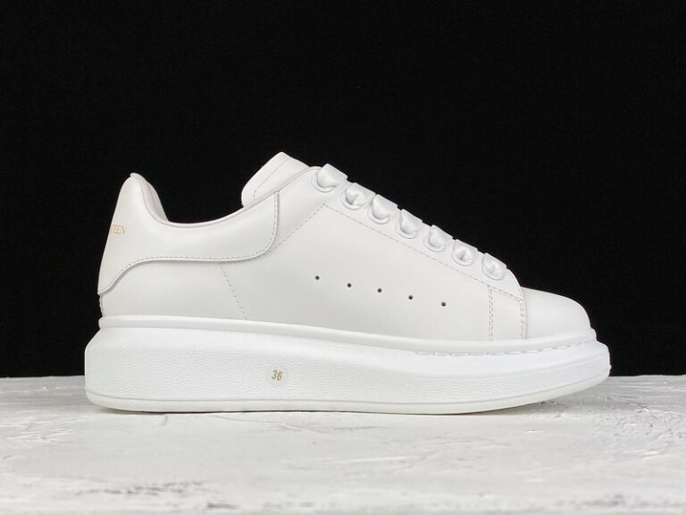 Alexander McQueen Oversized Sneaker – Triple White Leather