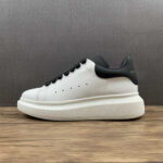 Alexander McQueen Oversized Sneaker – White & Metallic Rose Gold Heel