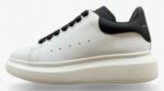 Alexander McQueen Oversized Sneaker – White & Metallic Rose Gold Heel