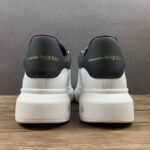 Alexander McQueen Oversized Sneaker – White & Metallic Rose Gold Heel