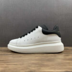 Alexander McQueen Oversized Sneaker – White & Metallic Rose Gold Heel
