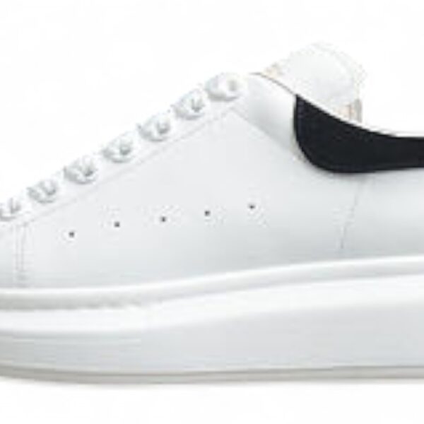 Alexander McQueen Oversized Sneaker – White & Black Suede