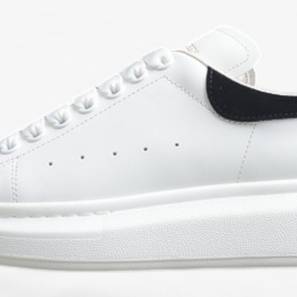 Alexander McQueen Oversized Sneaker – White & Black Suede