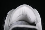 Alexander McQueen Oversized Sneaker – White Leather with Black Crystal Heel Tab