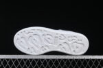 Alexander McQueen Oversized Sneaker – White Leather with Black Crystal Heel Tab