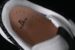 Alexander McQueen Oversized Sneaker – White Leather with Black Crystal Heel Tab