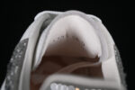 Alexander McQueen Oversized Sneaker – White Leather with Crystal-Embellished Silver