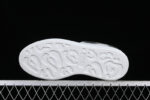 Alexander McQueen Oversized Sneaker – White Leather with Glossy Black Heel Tab