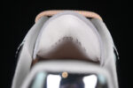 Alexander McQueen Oversized Sneaker – White Leather with Metallic Silver Heel Tab