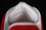Alexander McQueen Oversized Sneaker – White Leather with Red Suede Heel Tab
