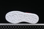 Alexander McQueen Oversized Sneaker – White Leather with Red Suede Heel Tab