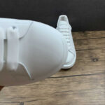Alexander McQueen Oversized Sneaker – White & Metallic Pewter Heel