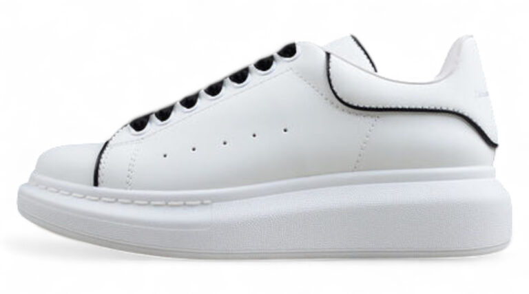 Alexander McQueen Oversized Sneaker – White with Black Trim