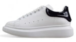 Alexander McQueen Oversized Sneaker – White with Glossy Black Heel Tab