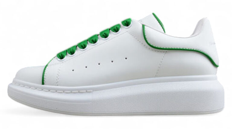Alexander McQueen Oversized Sneaker – White with Green Trim