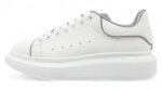 Alexander McQueen Oversized Sneaker – White with Grey Piping