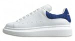 Alexander McQueen Oversized Sneaker – White with Navy Heel Tab