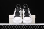 Alexander McQueen Oversized Sneakers – Black Croc Heel Tab