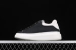 Alexander McQueen Oversized Sneakers – Black with White Contrast Heel