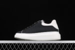 Alexander McQueen Oversized Sneakers – Black with White Contrast Heel