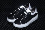 Alexander McQueen Oversized Sneakers – Black with White Contrast Heel