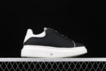 Alexander McQueen Oversized Sneakers – Black with White Contrast Heel