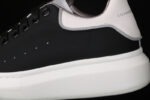 Alexander McQueen Oversized Sneakers – Black with White Contrast Heel