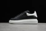 Alexander McQueen Oversized Sneakers – Black with White Heel