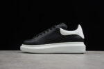 Alexander McQueen Oversized Sneakers – Black with White Heel