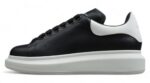 Alexander McQueen Oversized Sneakers – Black with White Heel