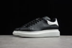 Alexander McQueen Oversized Sneakers – Black with White Heel