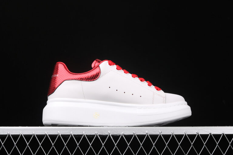 Alexander McQueen Oversized Sneakers – Red Croc Heel Tab