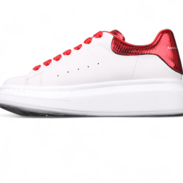 Alexander McQueen Oversized Sneakers – Red Croc Heel Tab