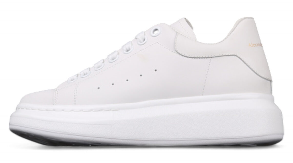 Alexander McQueen Oversized Sneakers – Triple White Leather
