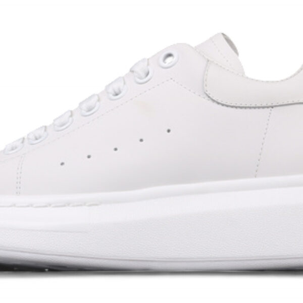 Alexander McQueen Oversized Sneakers – Triple White Leather
