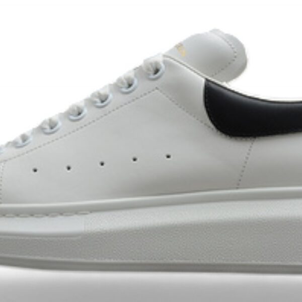 Alexander McQueen Oversized Sneakers – White & Black Heel Tab