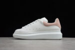 Alexander McQueen Oversized Sneakers – White & Blush Pink Suede