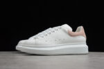 Alexander McQueen Oversized Sneakers – White & Blush Pink Suede