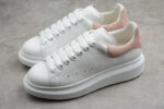 Alexander McQueen Oversized Sneakers – White & Blush Pink Suede