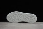 Alexander McQueen Oversized Sneakers – White & Light Blue Suede Heel Tab