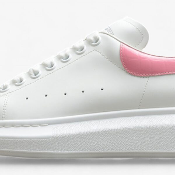 Alexander McQueen Oversized Sneakers – White & Pink
