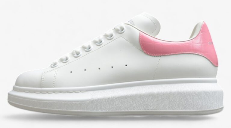 Alexander McQueen Oversized Sneakers – White & Pink