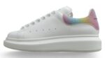 Alexander McQueen Oversized Sneakers – White & Rainbow Heel Tab