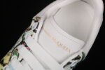 Alexander McQueen Oversized Sneakers – White with Abstract Multicolor Print