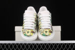 Alexander McQueen Oversized Sneakers – White with Abstract Multicolor Print