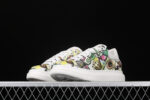 Alexander McQueen Oversized Sneakers – White with Abstract Multicolor Print