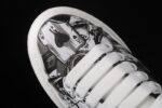 Alexander McQueen Oversized Sneakers – White with Black & Grey Abstract Print