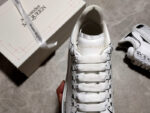 Alexander McQueen Oversized Sneakers – White with Black Sketch Effect