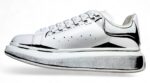 Alexander McQueen Oversized Sneakers – White with Black Sketch Effect